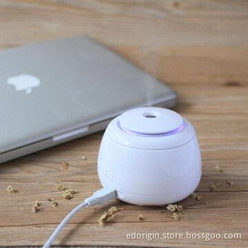 Desk USB Humidifier with LED Light, Rice Cooker-shaped, Eco-friendly ABS Material